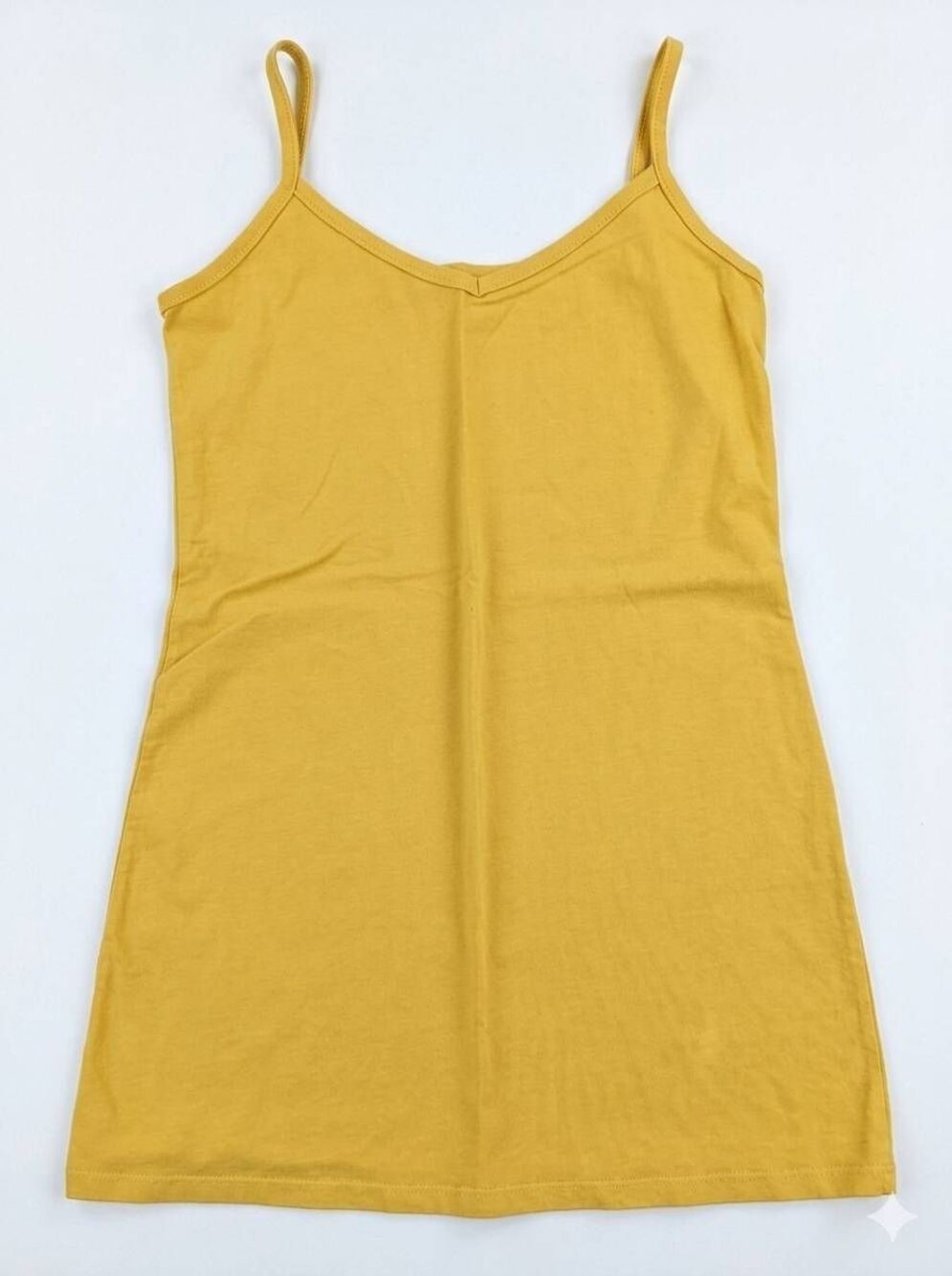 🍑Mustard Yellow Vneck Cami Sleeveless Top Medium